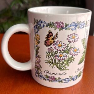 Vintage Coffee Mug Santa Barbara Ceramic Design Co. 1991 Butterfly Herbs Tea